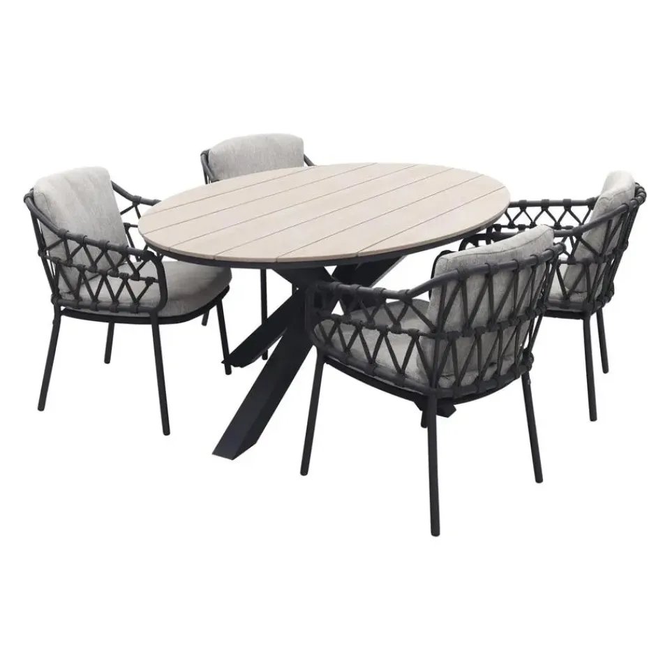 4-Seasons Outdoor 4 Seasons Calpi / GI Edison 180 x 115 cm. tafel - ovale tuinset Best