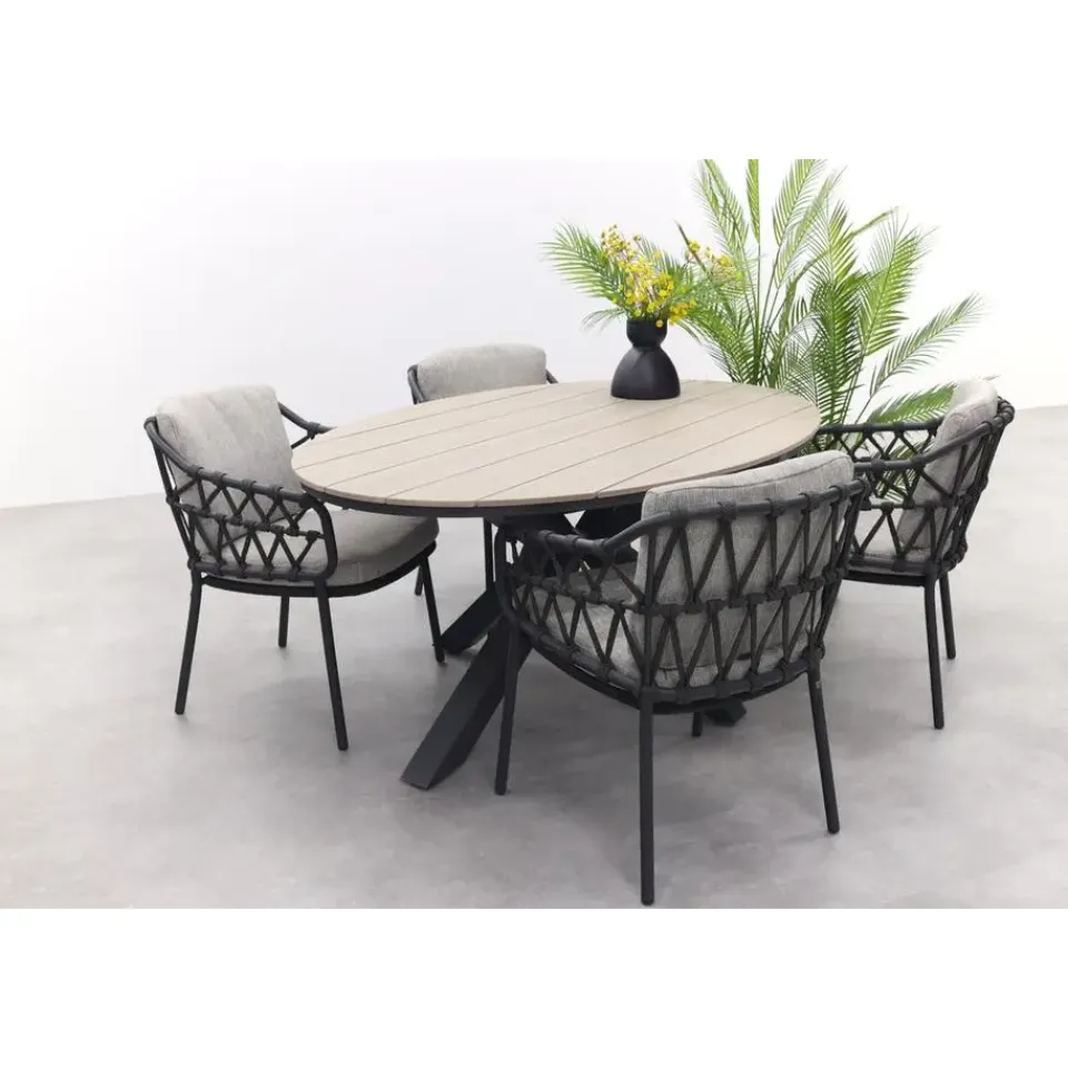 4-Seasons Outdoor 4 Seasons Calpi / GI Edison 180 x 115 cm. tafel - ovale tuinset Best