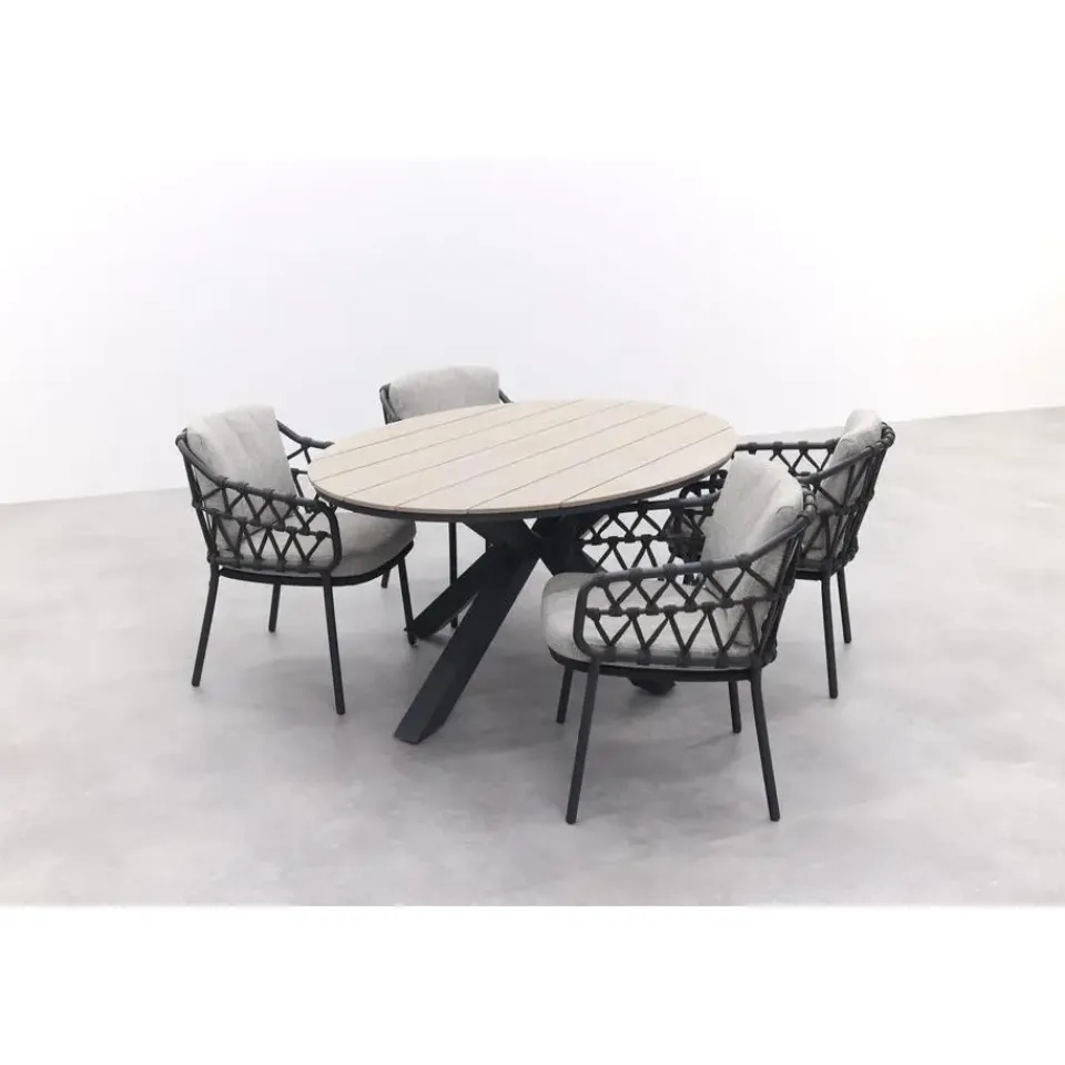 4-Seasons Outdoor 4 Seasons Calpi / GI Edison 180 x 115 cm. tafel - ovale tuinset Best