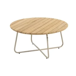 4-Seasons Outdoor 4 Seasons Verdi ronde salontafel teak 73 cm. - Latte