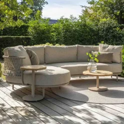 4-Seasons Outdoor 4 Seasons Volta teak salontafel - Ø60 cm. taupe Discount