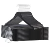 ACAZA 20 stuks Massief Houten Kledinghangers - Esdoorn Hout - Glad Oppervlak - Zwart Outlet