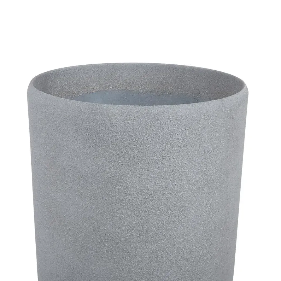 Beliani ABDERA - Bloempot set van 2 - Grijs - Klein - Stenenmix New