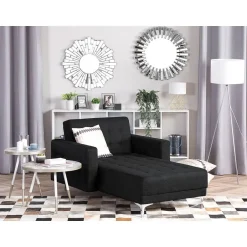 Beliani ABERDEEN - Chaise longue - Grijs - Symmetrisch - Polyester Sale