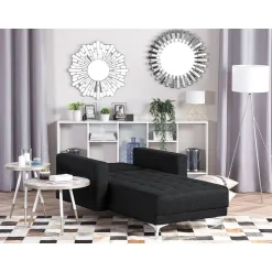 Beliani ABERDEEN - Chaise longue - Grijs - Symmetrisch - Polyester Sale