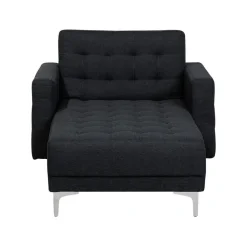 Beliani ABERDEEN - Chaise longue - Grijs - Symmetrisch - Polyester Sale