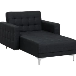 Beliani ABERDEEN - Chaise longue - Grijs - Symmetrisch - Polyester Sale