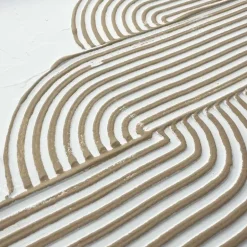 Reinders Abstracte wanddecoratie set met structuur Taupe bogen - 40 x 30cm Online