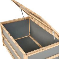 Leen Bakker ACATE - Kussenbox - Grijs - 330 L - Beton Hot