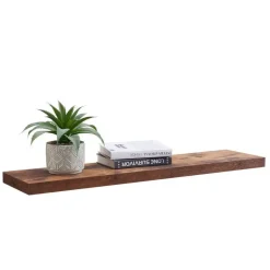 Merkloos ACAZA Boekenplank van 100 cm lang - industrieel Design - Vintage bruin Outlet