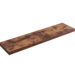 Merkloos ACAZA Boekenplank van 100 cm lang - industrieel Design - Vintage bruin Outlet