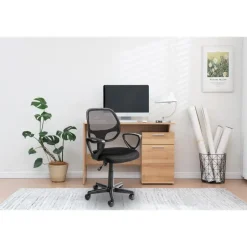 Merkloos ACAZA Bureaustoel Buritos - Solide, Verstelbaar en Ergonomisch - Zwart Discount