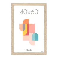 Merkloos ACAZA Fotokader - Fotolijst - 40x60 cm - MDF hout - Lichte Eik kleur Clearance