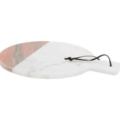 Beliani ACHARNES - Dienblad - Wit - Marmer Hot