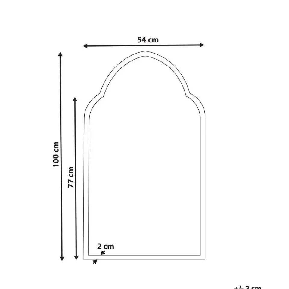 Beliani ACONCHI - Spiegel - Goud - IJzer Sale