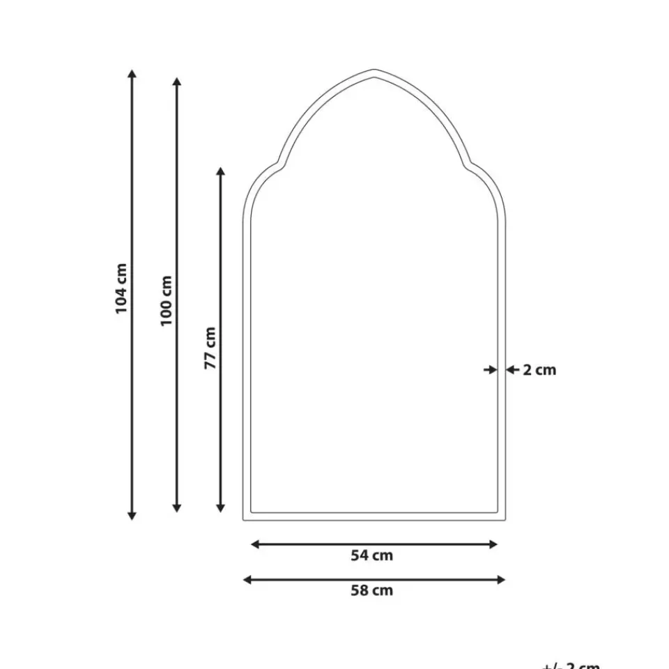 Beliani ACONCHI - Spiegel - Goud - IJzer Sale
