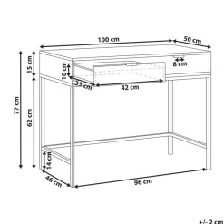 Leen Bakker ADELAIDE - Sidetable - Wit - MDF Best