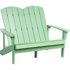 Leen Bakker ADIRONDACK - Tuinbank - Lichtgroen - Kunsthout Sale