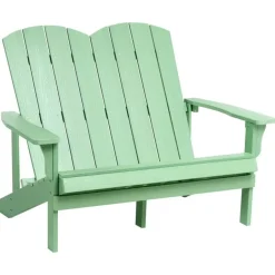 Leen Bakker ADIRONDACK - Tuinbank - Lichtgroen - Kunsthout Sale