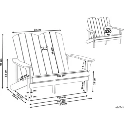 Leen Bakker ADIRONDACK - Tuinbank - Lichtgroen - Kunsthout Sale