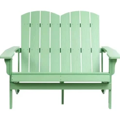 Leen Bakker ADIRONDACK - Tuinbank - Lichtgroen - Kunsthout Sale