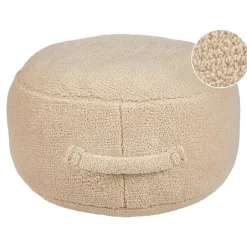 Leen Bakker ADLANA - Poef - Beige - Stof Discount