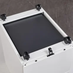 Euroseats Afsluitbaar ladeblok / bureaukast 39x60 cm - 3 lades - Wit New