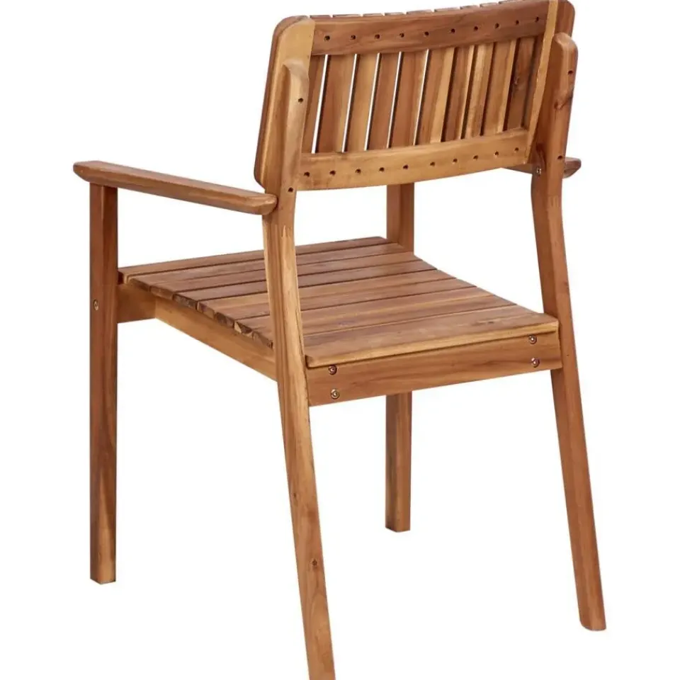 Beliani AGELLO/TOLVE - Tuinset voor 6 - Lichthout - Acaciahout Clearance