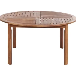 Beliani AGELLO/TOLVE - Tuinset voor 6 - Lichthout - Acaciahout Clearance