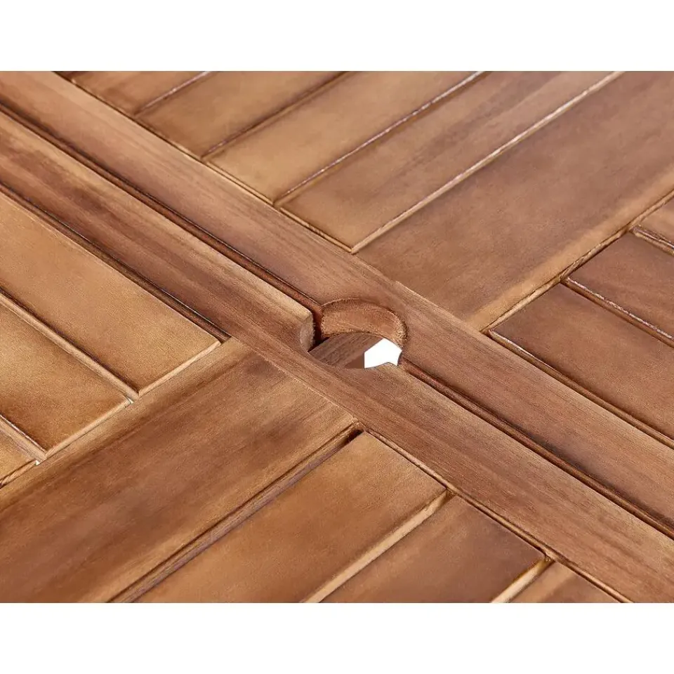 Beliani AGELLO/TOLVE - Tuinset voor 6 - Lichthout - Acaciahout Clearance