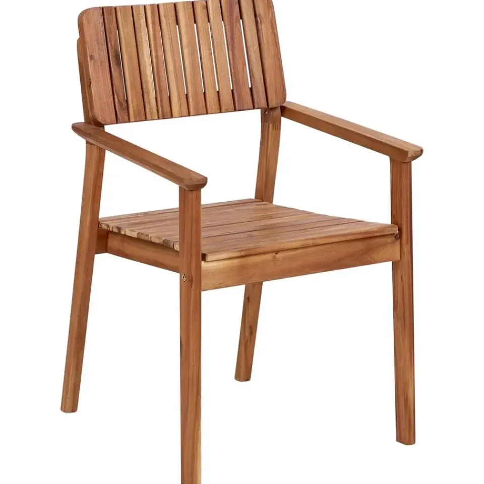 Beliani AGELLO/TOLVE - Tuinset voor 6 - Lichthout - Acaciahout Clearance