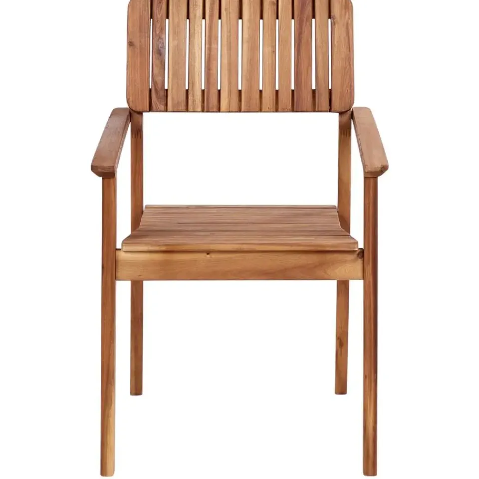 Beliani AGELLO/TOLVE - Tuinset voor 6 - Lichthout - Acaciahout Clearance