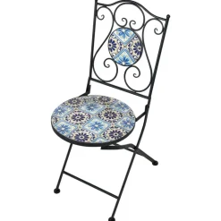 Leen Bakker AGGIUS - Set van 2 tuinstoelen - Zwart - IJzer Discount