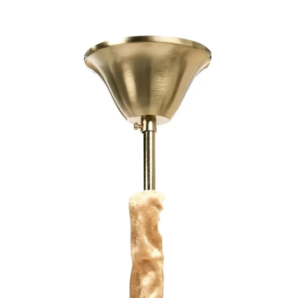 Leen Bakker AGUARICO - Kroonluchter - Messing/Transparant - Glas Discount