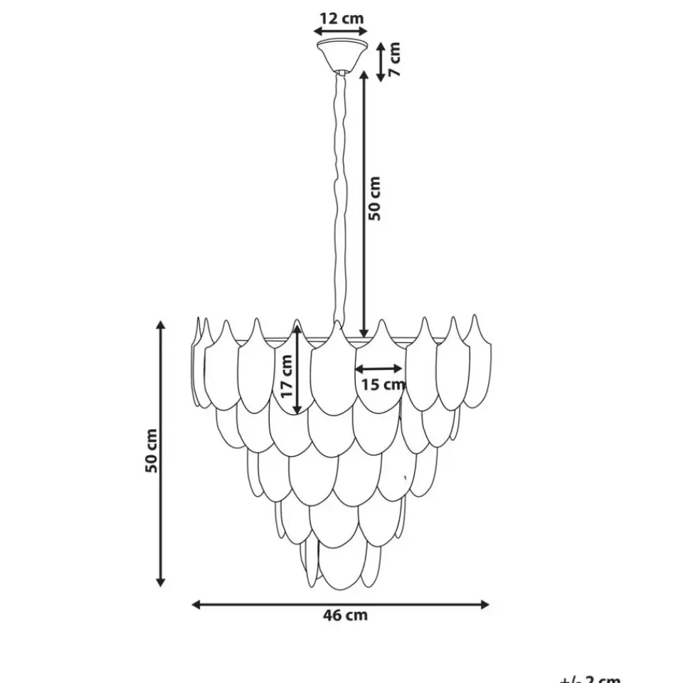 Leen Bakker AGUIRRE - Kroonluchter - Messing/Transparant - Glas Best