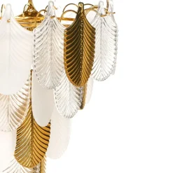 Leen Bakker AGUIRRE - Kroonluchter - Messing/Transparant - Glas Best