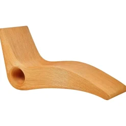 Beliani AIROLE - Ligstoel - Lichthout - Rotan Discount