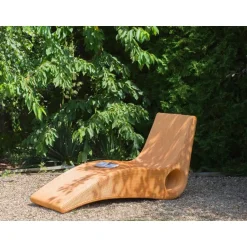 Beliani AIROLE - Ligstoel - Lichthout - Rotan Discount