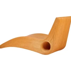 Beliani AIROLE - Ligstoel - Lichthout - Rotan Discount