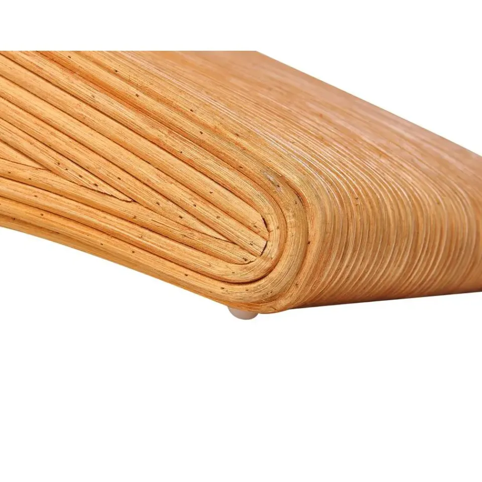 Beliani AIROLE - Ligstoel - Lichthout - Rotan Discount