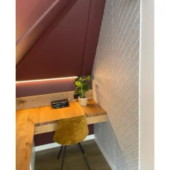 IVOL Akoestisch wandpaneel PET-vilt - 100x100cm - Visgraat motief Lichtgrijs