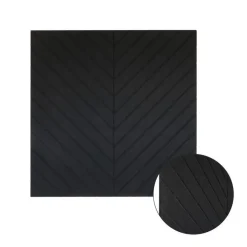 IVOL Akoestisch wandpaneel PET-vilt - 100x100cm - Visgraat motief Zwart Online