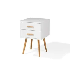 Beliani ALABAMA - Nachtkastje - Wit - MDF New