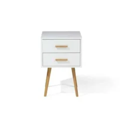 Beliani ALABAMA - Nachtkastje - Wit - MDF New