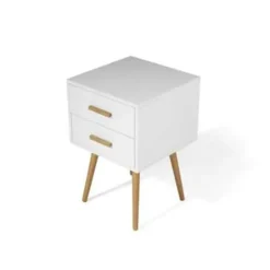 Beliani ALABAMA - Nachtkastje - Wit - MDF New