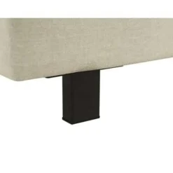 Beliani ALBI - Tweepersoonsbed - Beige - 180 x 200 cm - Polyester Outlet