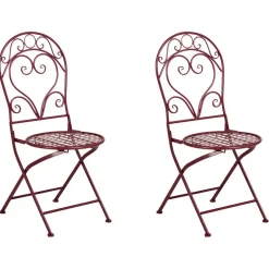 Leen Bakker ALBINIA - Bistroset voor 2 - Bordeaux - Metaal Discount