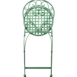 Leen Bakker ALBINIA - Tuinstoel set van 2 - Groen - Metaal