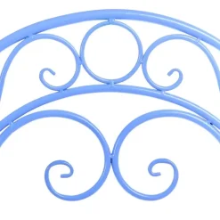 Leen Bakker ALBINIA - Tuinstoel set van 2 - Blauw - Metaal Online