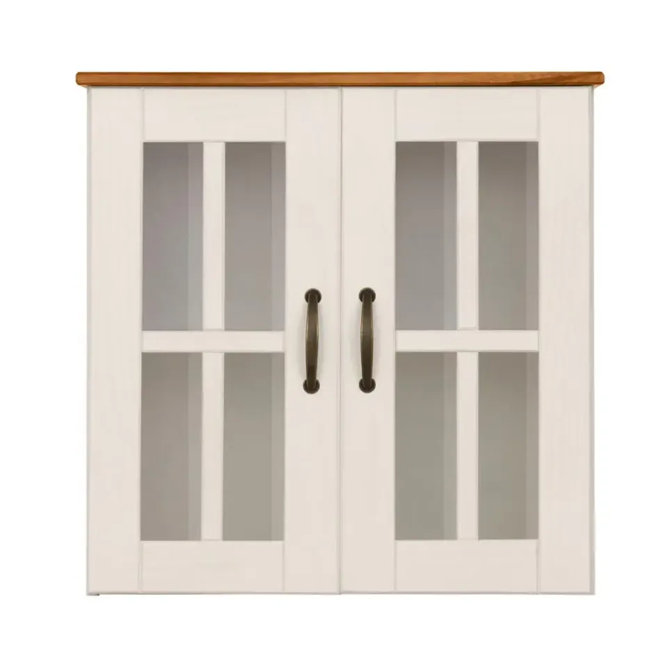 Loft24 Alby - Wandkast met 2 deuren van grenen in wit Clearance